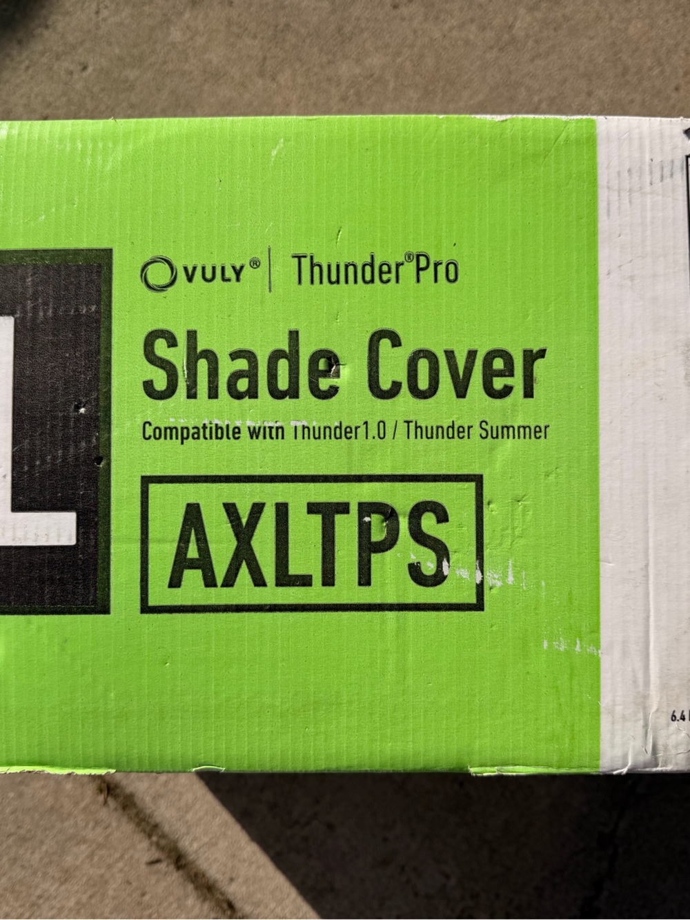 Vuly Thunder Pro Size XL Shade Cover and Tent Walls.